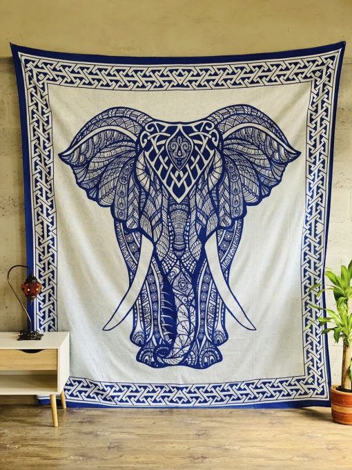 Elefantes hindues en mantas