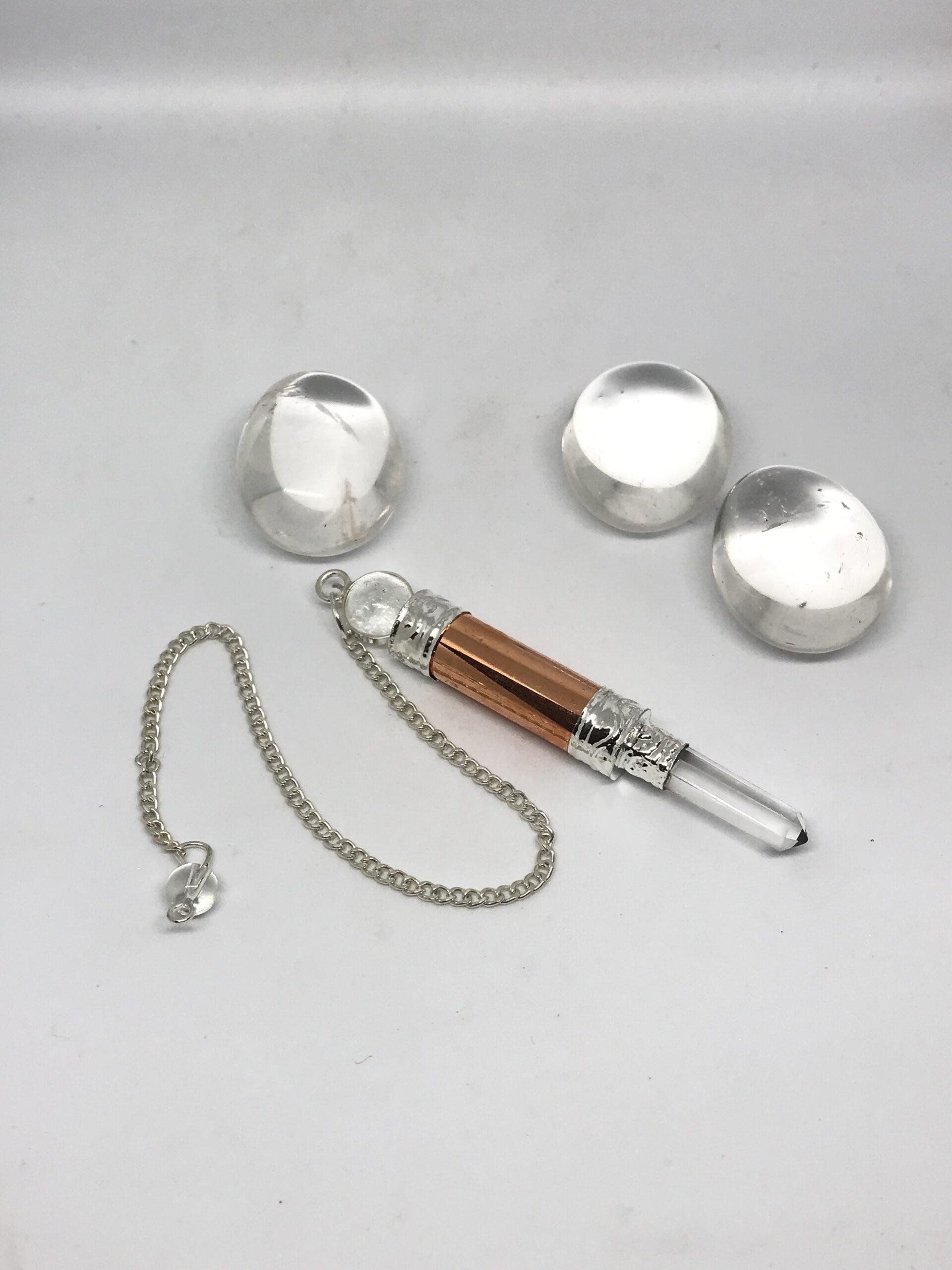 Péndulo Cobre con cuarzo Cristal péndulos para reiki animal en Cali
