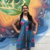 Vestido sententero de tiras con escote en u en Cali